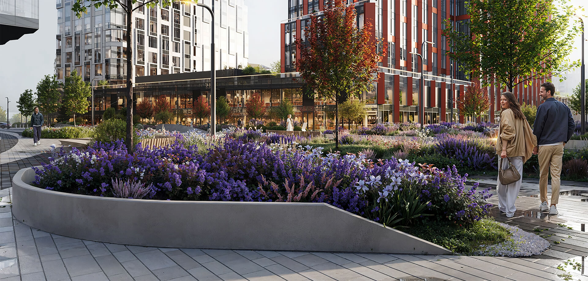 Благоустройство двора от застройщика